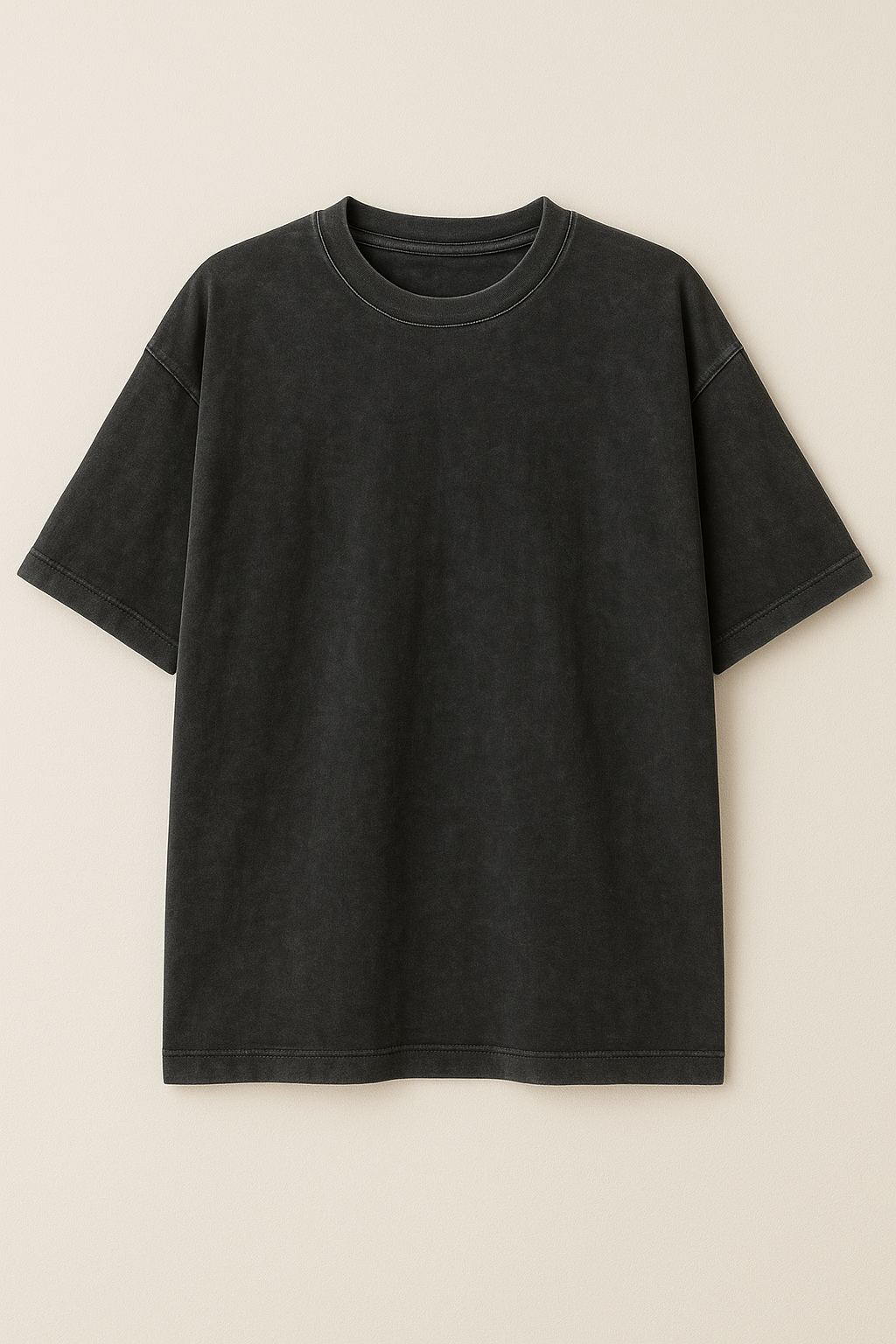 washed black oversized tee
